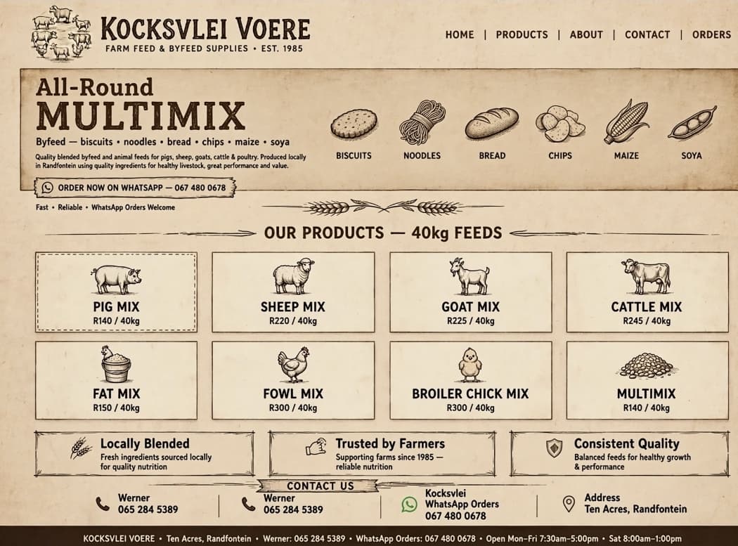 Kocksvlei Voere Heritage Display
